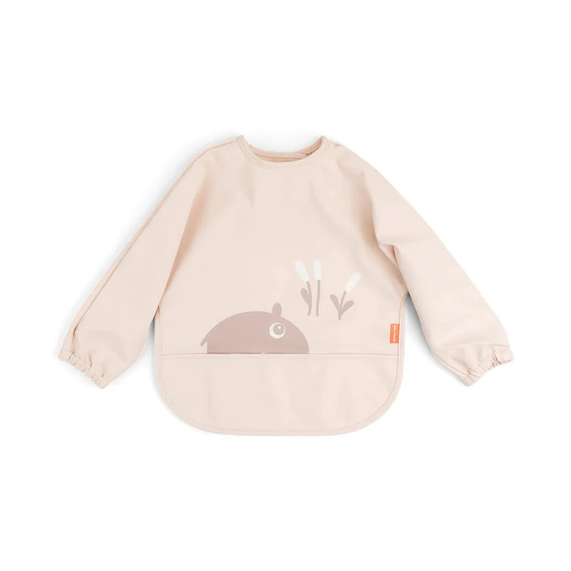 Babero grande con mangas y bolsillo Ozzo 6-18M Rosa