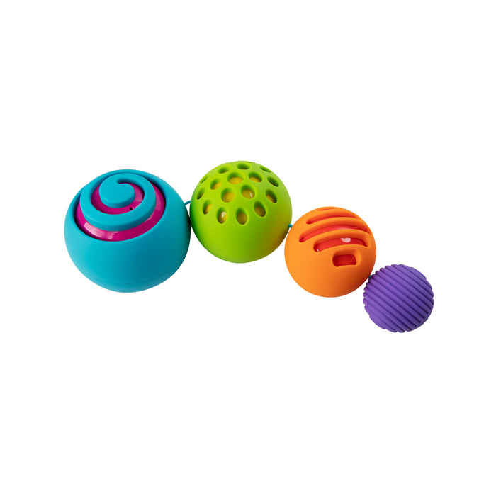 OOMBEEBALL, PELOTAS SENSORIALES ANIDABLES Y UNIDAS
