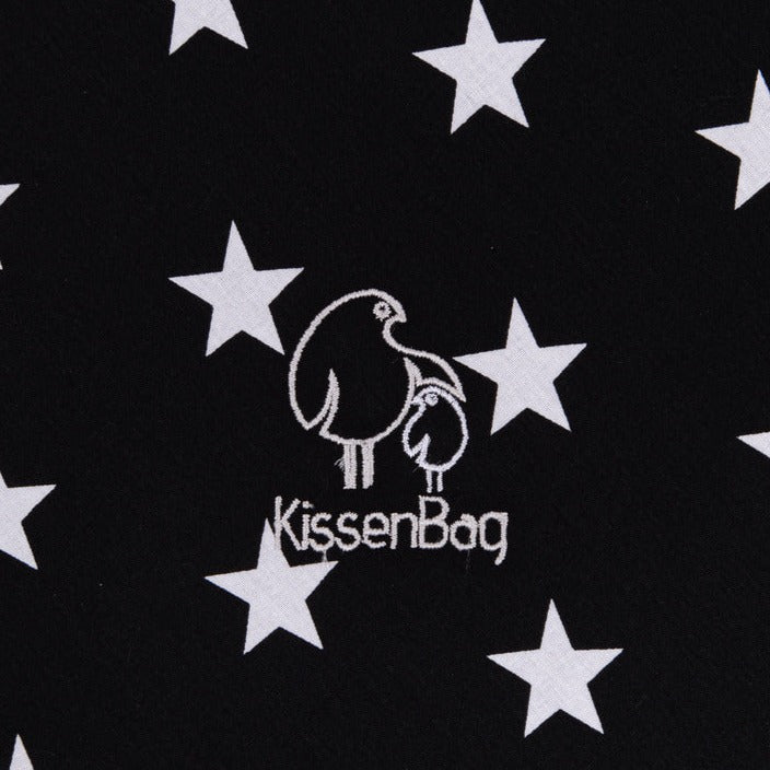 Funda Kissenbag Negro Estrellas Blancas